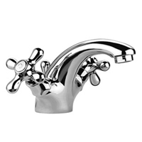 GRUPPO MONOBLOCCO LAVABO T/C VIOLA COLORE + CROMO